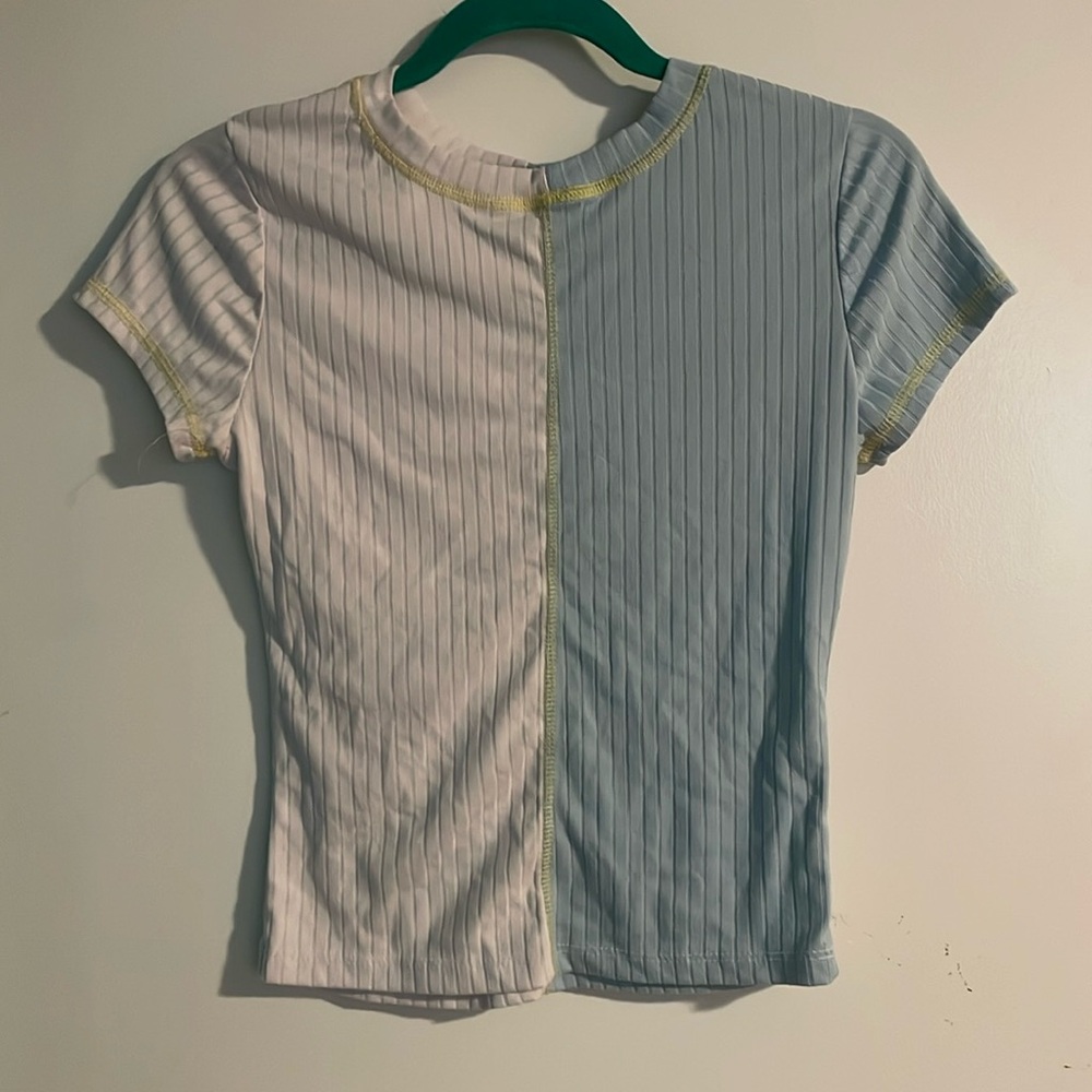 White and Blue Shirt